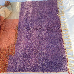 BARYA | 8'3x5'5 Ft | 2,52x1,68 m | Moroccan Beni Ourain Rug | 100% wool handmade - OunizZ