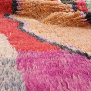BASHA | 8x5'6 Ft | 2,5x1,7 m | Moroccan Colorful Rug | 100% wool handmade - OunizZ