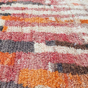 Batul - MOROCCAN RUG BOUJAD | Moroccan Berber Rug | Colorful Rug Moroccan Carpet | Authentic Handmade Berber Bedroom Rugs | 9'77x6'72 Ft | 298x205 cm - OunizZ