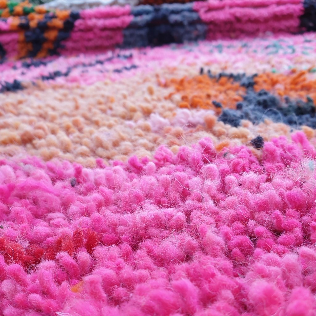 BAYAA | 9x6 Ft | 2,8x1,8 m | Moroccan Colorful Rug | 100% wool handmade - OunizZ