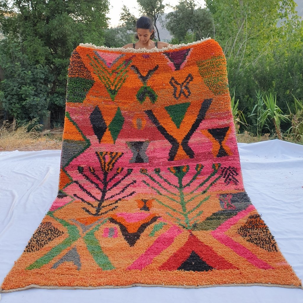 BAYAA | 9x6 Ft | 2,8x1,8 m | Moroccan Colorful Rug | 100% wool handmade - OunizZ