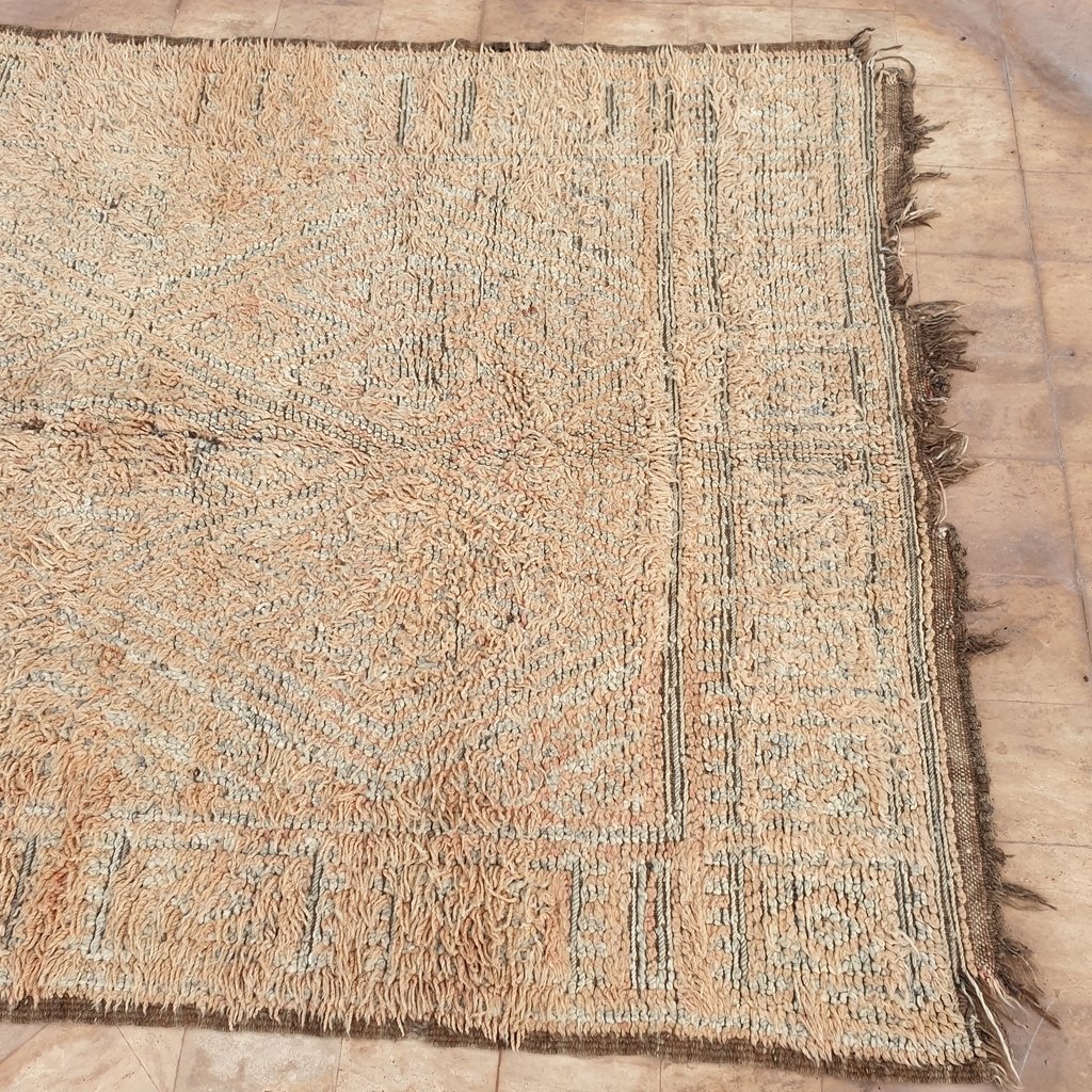 BAYAM | 9'5x5'8 Ft | 2,9x1,8 m | Moroccan VINTAGE Colorful Rug | 100% wool handmade - OunizZ