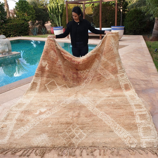 BEALY | 9'4x8 Ft | 2,85x2,43 m | Moroccan VINTAGE Colorful Rug | 100% wool handmade - OunizZ