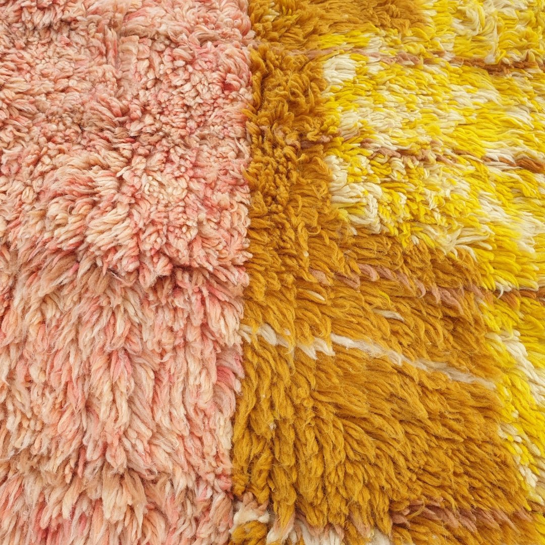 Belada | Moroccan Beni Mrirt rug Ultra Soft & Thick | 8x10 Ft | 312x247 cm | Moroccan Colorful Beni Mrirt Rug | 100% wool handmade - OunizZ
