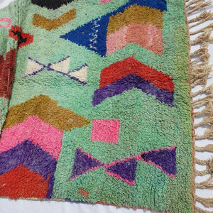 BELLARJ | 8x5 Ft | 2,5x1,5 m | Moroccan Colorful Rug | 100% wool handmade - OunizZ
