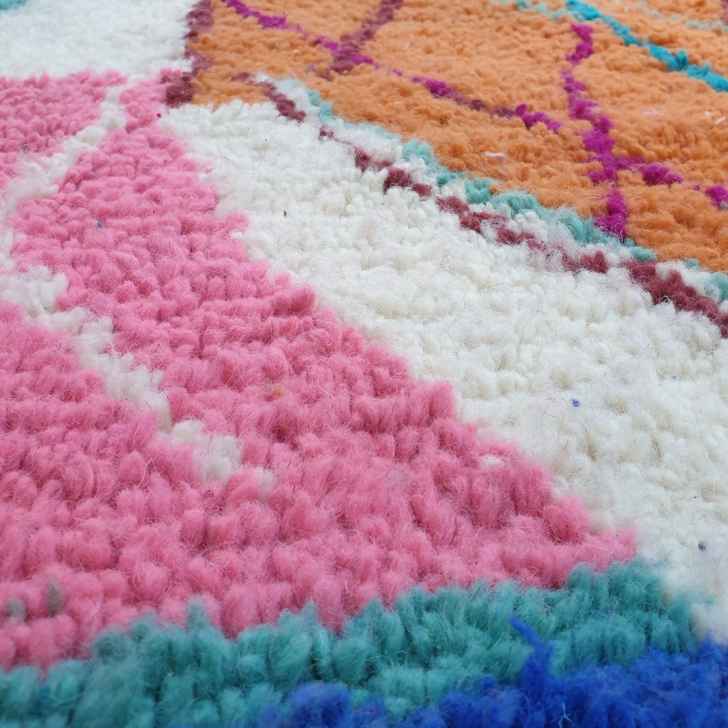BENA | 9'1x6'4 Ft | 278x195 cm | Moroccan Colorful Rug | 100% wool handmade - OunizZ
