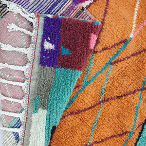 BENA | 9'1x6'4 Ft | 278x195 cm | Moroccan Colorful Rug | 100% wool handmade - OunizZ
