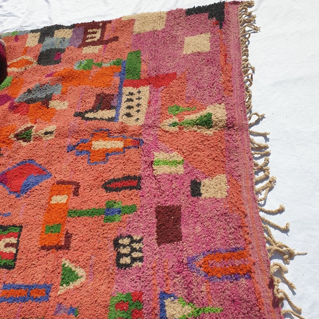 BERKES | 9'5x6'5 Ft | 3x2 m | Moroccan Colorful Rug | 100% wool handmade - OunizZ