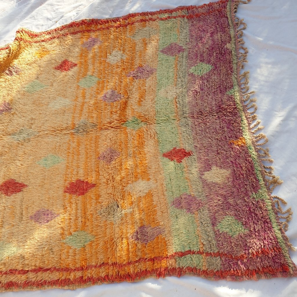 BHITA | 9x5 Ft | 2,8x1,6 m | Moroccan Colorful Rug | 100% wool handmade - OunizZ