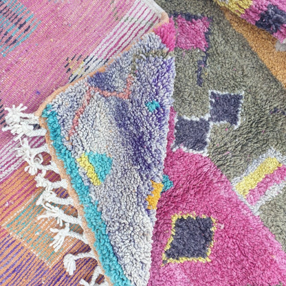 BIDAYA | 10'3x6'5 Ft | 314x199 cm | Moroccan Colorful Rug | 100% wool handmade - OunizZ