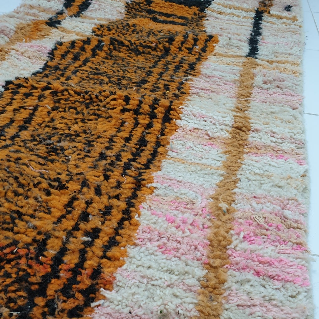 BIFY Runner | 16x3 Ft | 5x0,90 m | Moroccan Colorful Rug | 100% wool handmade - OunizZ