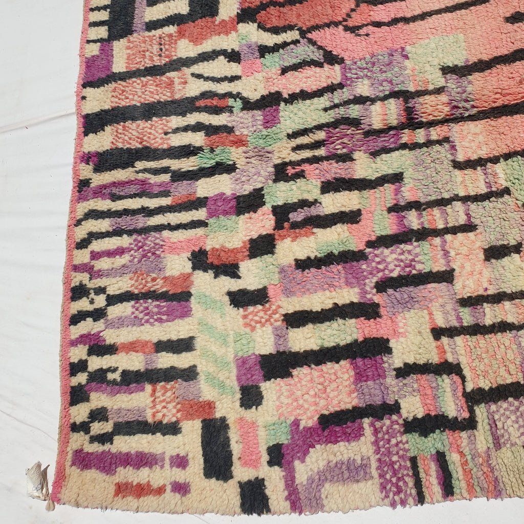 Binila - Moroccan Boujad Berber Rug | Colorful Authentic Handmade Bedroom Rug | 9'1x5'3 Ft | 2,77x1,62 m - OunizZ