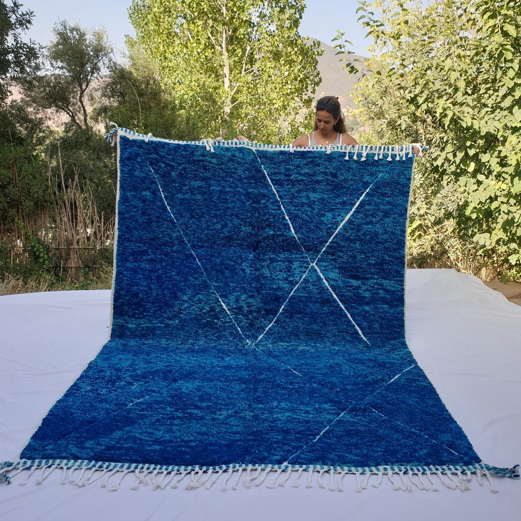 Blayna | Moroccan Rug Beni Ourain | 9'68x6'79 Ft | 295x207 cm | 100% wool handmade - OunizZ
