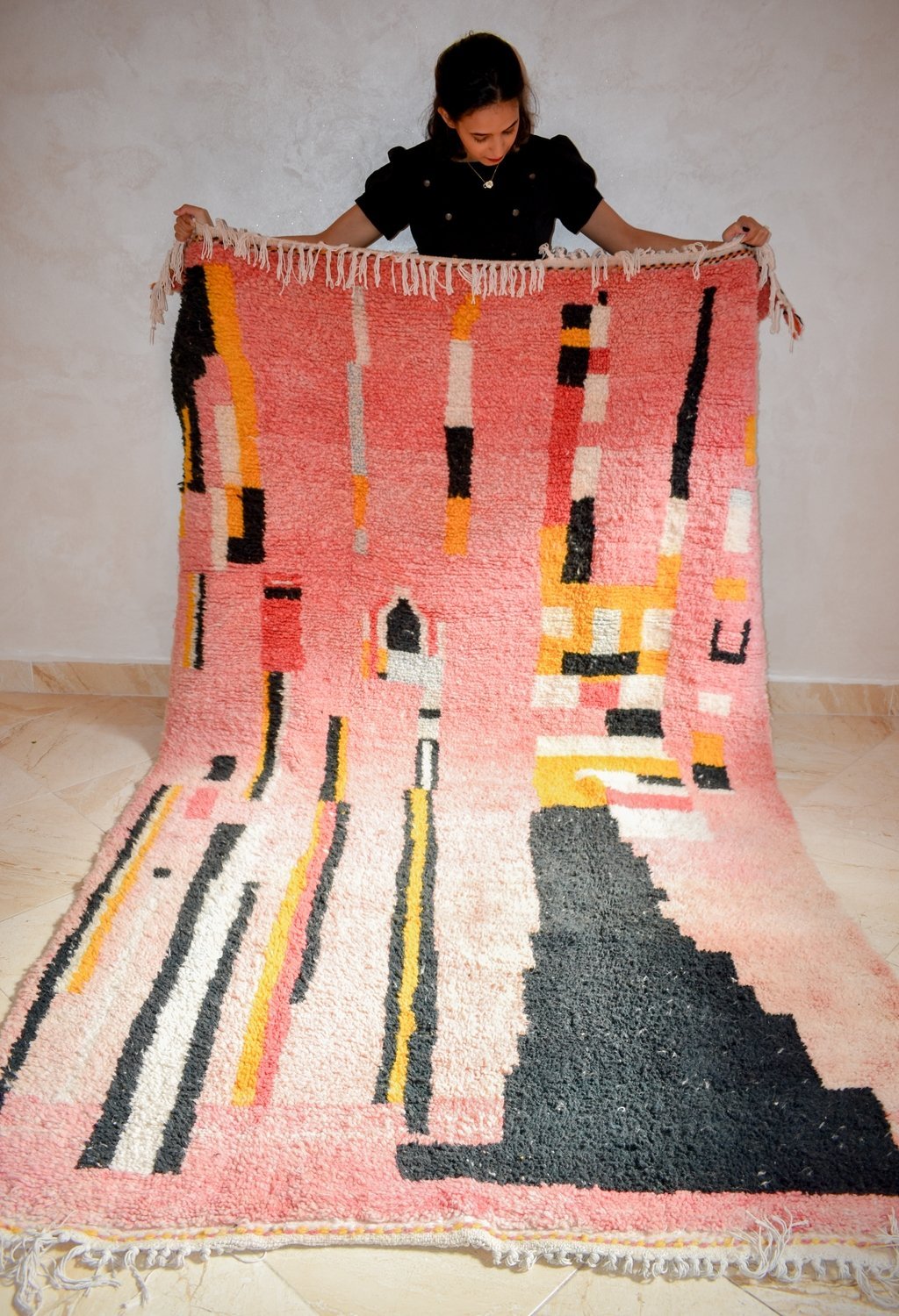 BOKTI | Boujaad Rug | 100% wool handmade in Morocco - OunizZ