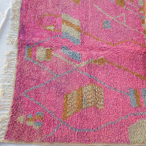 BOLWER | 8'8x5'1 Ft | 2,69x1,57 m | Moroccan Colorful Rug | 100% wool handmade - OunizZ