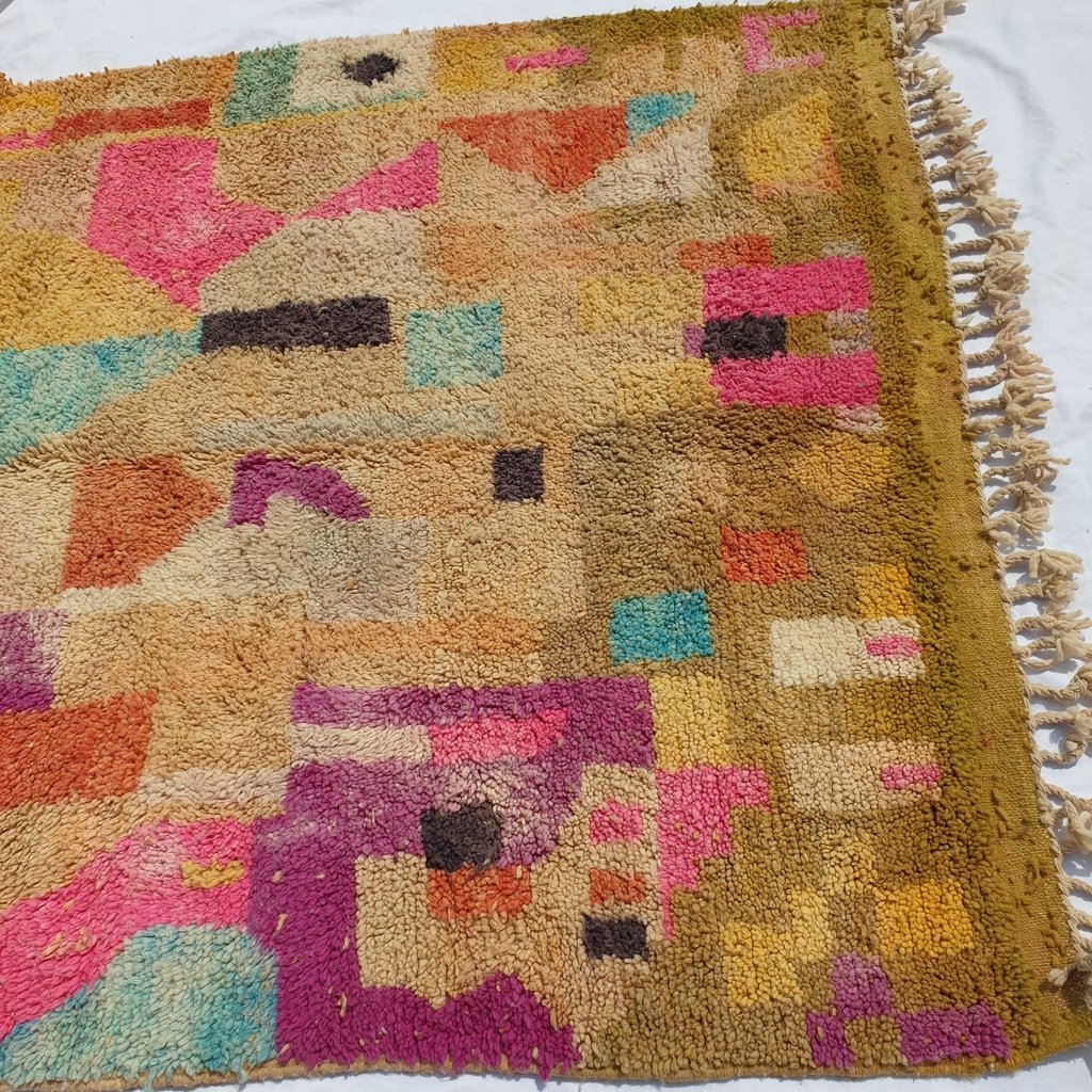BZIMA | 8x5 Ft | 2,5x1,5 m | Moroccan Colorful Rug | 100% wool handmade - OunizZ