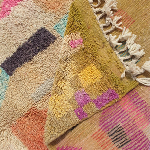 BZIMA | 8x5 Ft | 2,5x1,5 m | Moroccan Colorful Rug | 100% wool handmade - OunizZ
