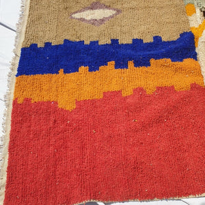CARA | 9'5x6 Ft | 3x2 m | Moroccan Colorful Rug | 100% wool handmade - OunizZ