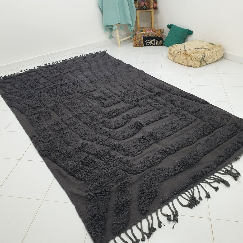 CAZAR | 10'5x6'4 Ft | 3,21x1,94 m | Moroccan Beni Mrirt Rug | 100% wool handmade - OunizZ