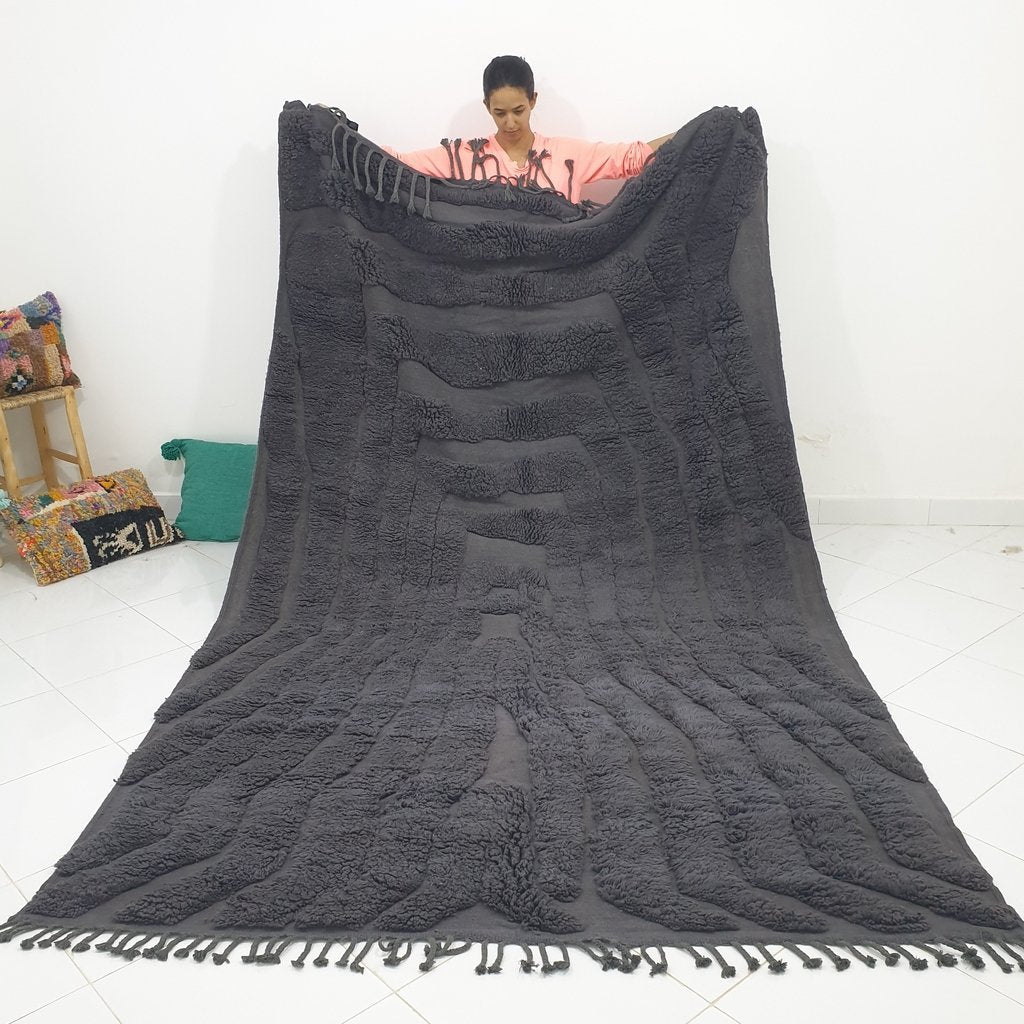 CAZAR | 10'5x6'4 Ft | 3,21x1,94 m | Moroccan Beni Mrirt Rug | 100% wool handmade - OunizZ