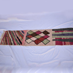 CED Runner | 9x2 Ft | 3x0,7 m | Moroccan Colorful Rug | 100% wool handmade - OunizZ