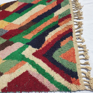 CHACHRA | 8x5 Ft | 2,5x1,5 m | Moroccan Colorful Rug | 100% wool handmade - OunizZ