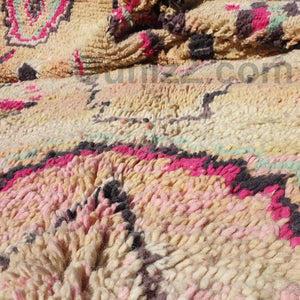CHAHDIA | 10x6'7 Ft | 307x204 cm | Moroccan Vintage style Rug | 100% wool handmade - OunizZ