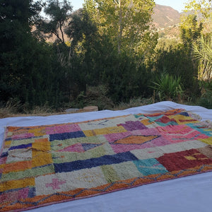 CHAMSSI | 10'2x6'4 Ft | 310x194 cm | Moroccan Colorful Rug | 100% wool handmade - OunizZ