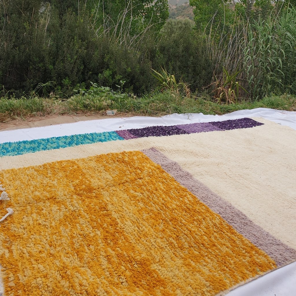 CHARFA | 9'7x6'4 Ft | 3x2 m | Moroccan Beni Ourain Rug | 100% wool handmade - OunizZ
