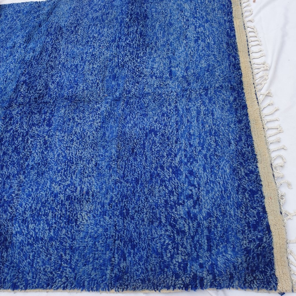 CHEFCHAOUEN | 9'5x7 Ft | 3x2 m | Moroccan Beni Ourain Rug | 100% wool ...