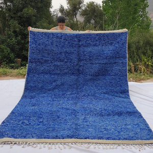 CHEFCHAOUEN | 9'5x7 Ft | 3x2 m | Moroccan Beni Ourain Rug | 100% wool handmade - OunizZ