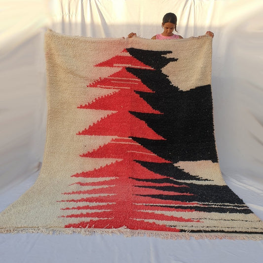 CHIKLA | 9'5x6'6 Ft | 3x2 m | Moroccan Colorful Rug | 100% wool handmade - OunizZ