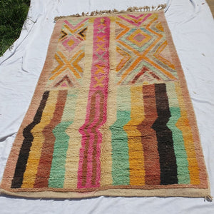 CHLAGHM | 9x5 Ft | 2,8x1,6 m | Moroccan Colorful Rug | 100% wool handmade - OunizZ
