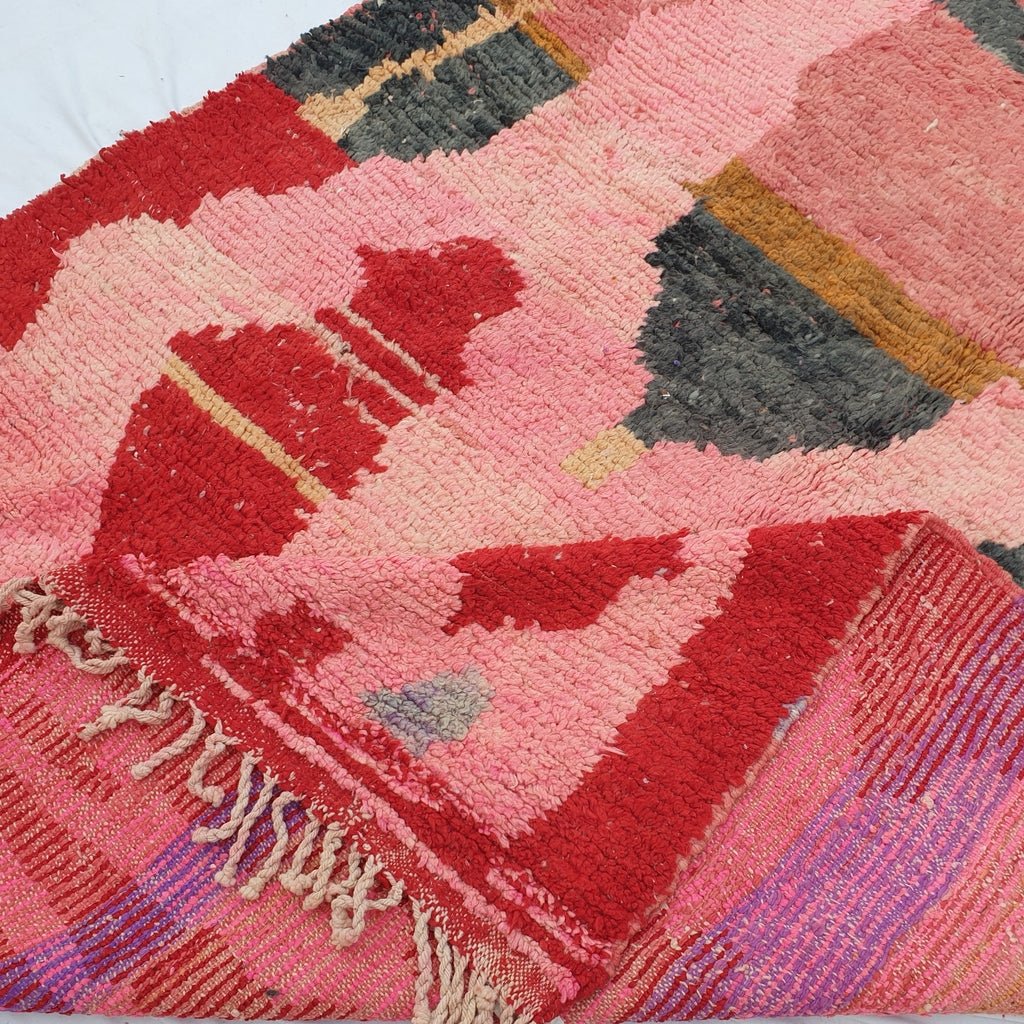 Cinita - MOROCCAN BOUJAAD RUG | Berber Colorful Area Rug for living room Handmade Authentic Wool | 10x6 Ft | 305x181 cm - OunizZ