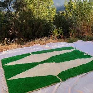Customized ALIF | 8'5x5'7 Ft | 2,60x1,74 m | Moroccan Beni Ourain Rug | 100% wool handmade - OunizZ