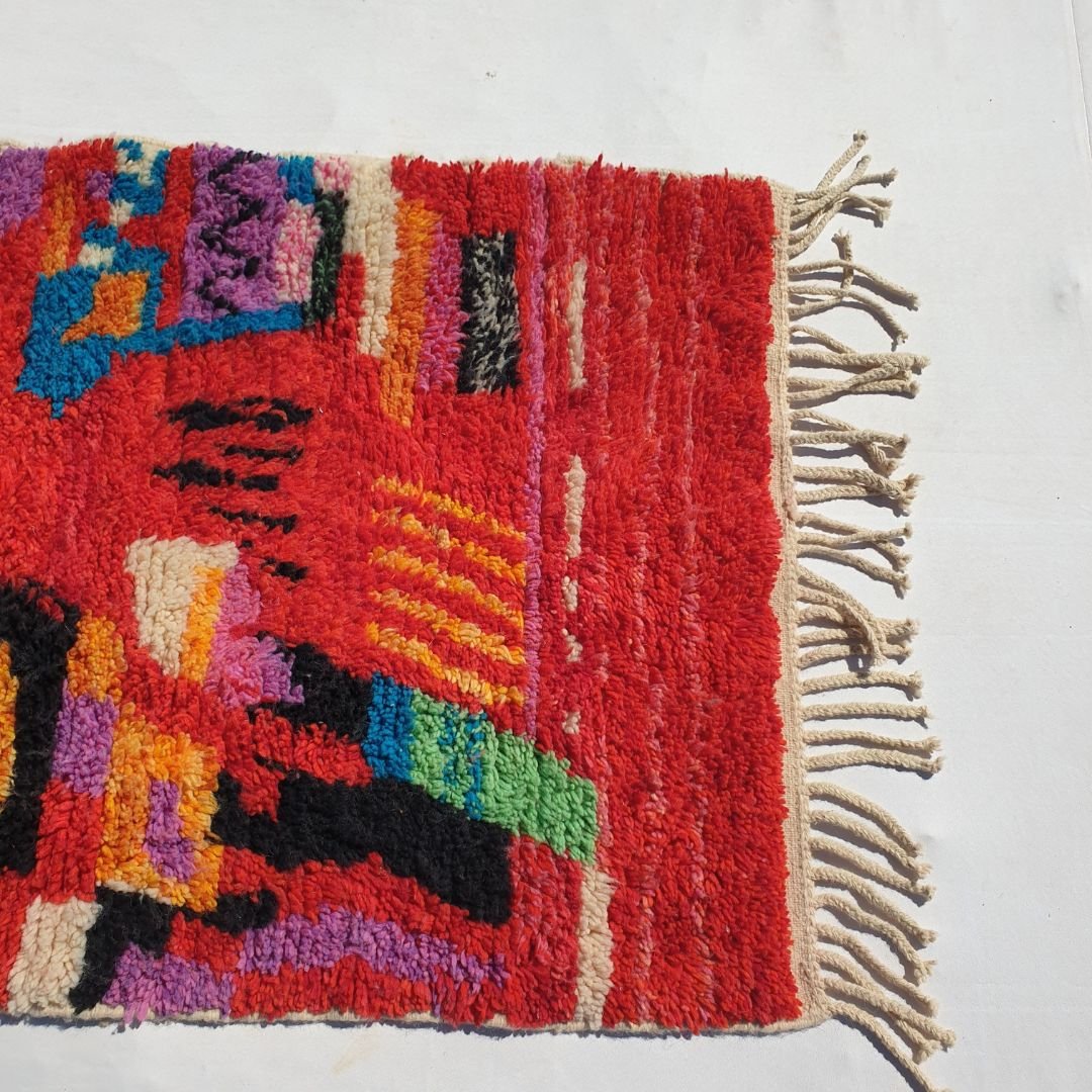 Customized ANITAN Runner | Boujaad Rug | 100% wool handmade in Morocco - OunizZ