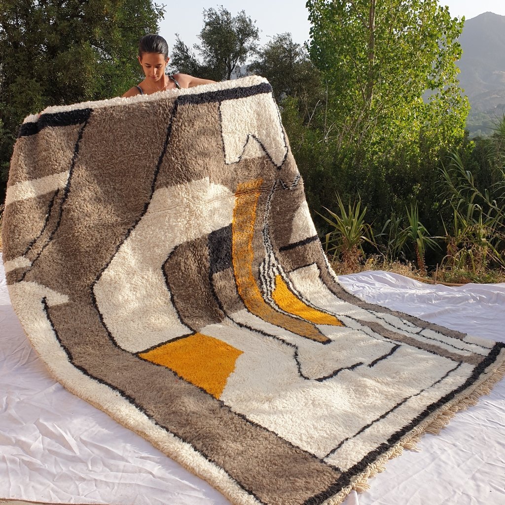 Customized ARNABA | 2,55x2,55 m | Moroccan Beni Ourain Rug | 100% wool handmade - OunizZ
