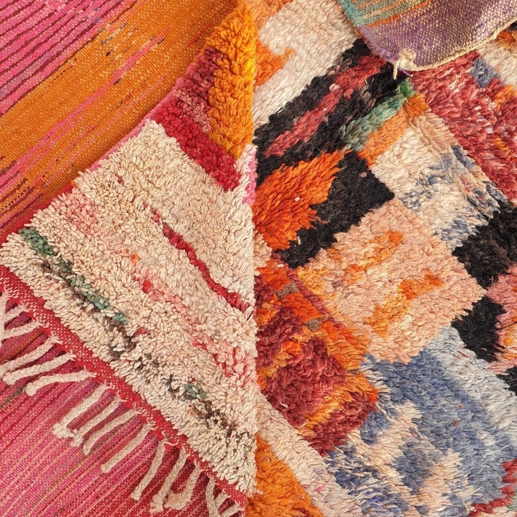 Customized AZAKI, 13x8'5 Ft, 4x3 m, Moroccan Colorful Rug