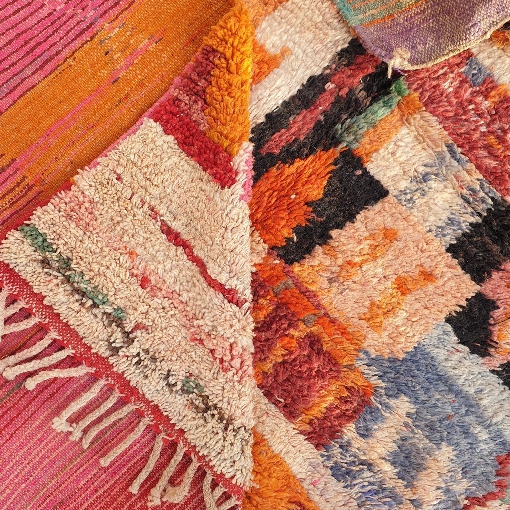 Customized AZAKI | 13x8'5 Ft | 4x3 m | Moroccan Colorful Rug | 100% wool handmade - OunizZ