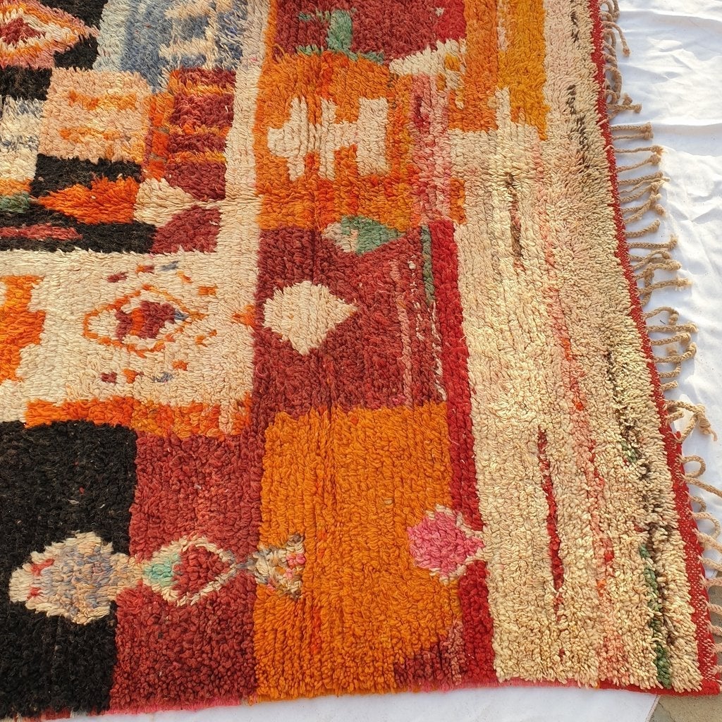 Customized AZAKI | 13x8'5 Ft | 4x3 m | Moroccan Colorful Rug | 100% wool handmade - OunizZ