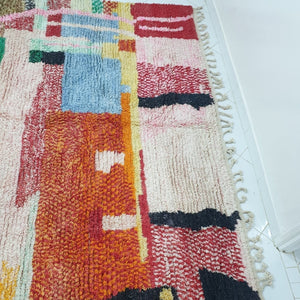 CUSTOMIZED BIGRANA | Boujaad Rug 9x9 Ft | 2,74x2,74 m | 100% wool handmade in Morocco - OunizZ