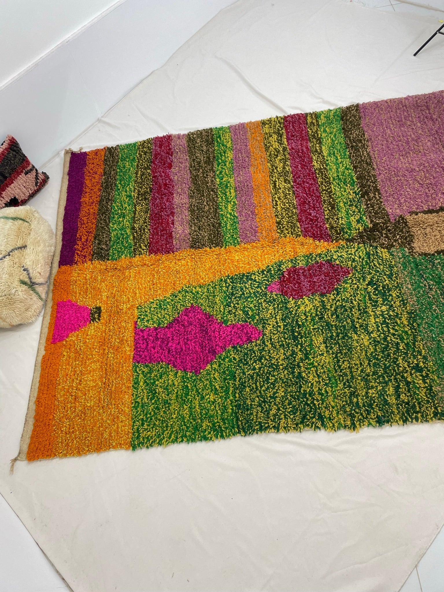 Customized BROKA | 10x7 Ft | 3x2,2 m | Moroccan Colorful Rug | 100% wool handmade - OunizZ