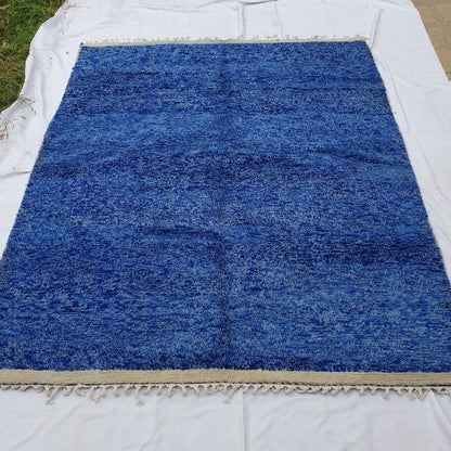 Customized CHEFCHAOUEN | 9'5x7 Ft | 3x2 m | Moroccan Beni Ourain Rug | 100% wool handmade - OunizZ