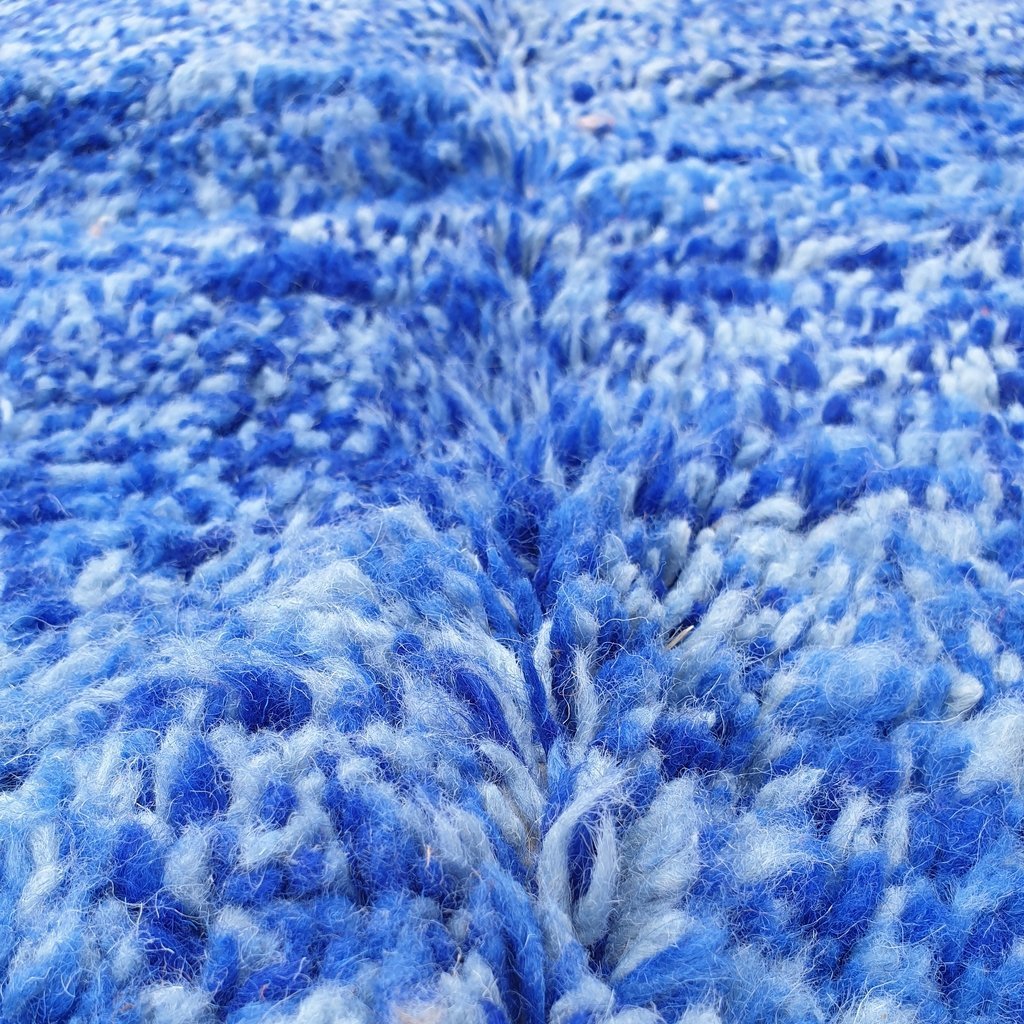 Customized CHEFCHAOUEN | 9'5x7 Ft | 3x2 m | Moroccan Beni Ourain Rug | 100% wool handmade - OunizZ