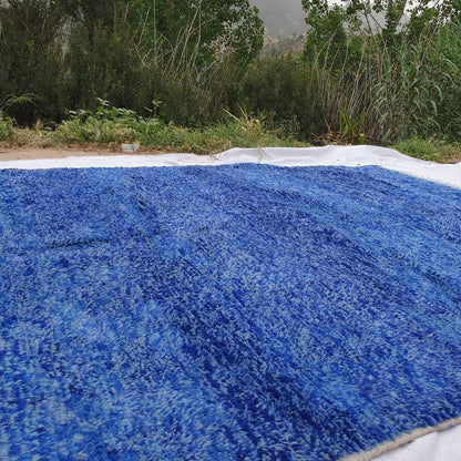 Customized CHEFCHAOUEN | 9'5x7 Ft | 3x2 m | Moroccan Beni Ourain Rug | 100% wool handmade - OunizZ