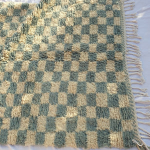 Customized DAMIA | 8’6x7 Ft | Moroccan Beni Ourain Checkered Rug | 100% wool handmade - OunizZ