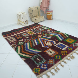 Customized GHIWLA | 9'5x6'7 Ft | 2,90x2,00 m | Moroccan Colorful Rug | 100% wool handmade - OunizZ