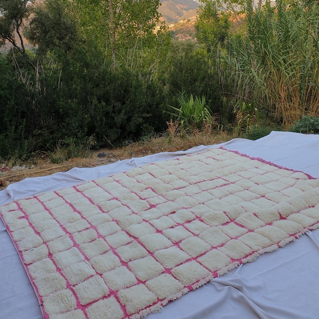 Customized GOUTA | 12x6 Ft | Moroccan Beni Ourain Rug | 100% wool handmade - OunizZ