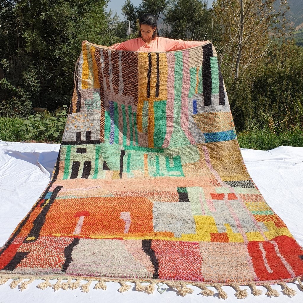 Customized GRANA | 3x2 m | Moroccan Colorful Rug | 100% wool handmade - OunizZ