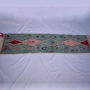 Customized KSAR Runner | 10x2 Ft | Moroccan Colorful Rug | 100% wool handmade - OunizZ
